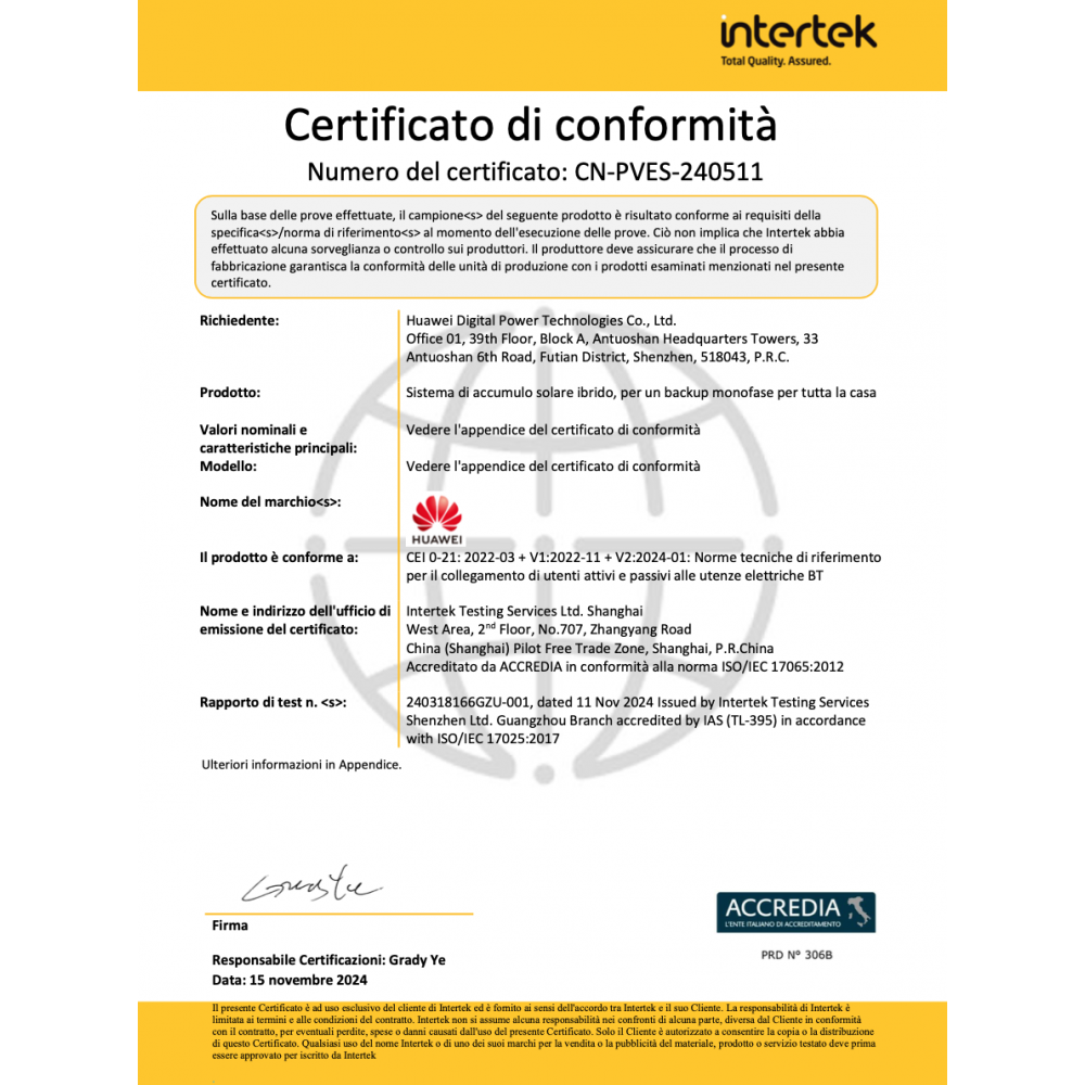 Huawei SUN2000-3K-LB0 Inverter Ibrido Monofase mpn: 01077160 AFCI integrato MPPT16A 3-4.5kW