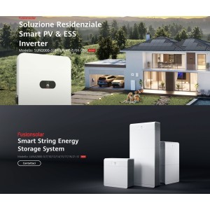 Kit fotovoltaico 6kw 8100W Monofase On Grid con Accumulo Batteria Huawei 15kW