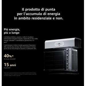 Kit fotovoltaico 6kw 8100W Monofase On Grid con Accumulo Batteria Huawei 15kW