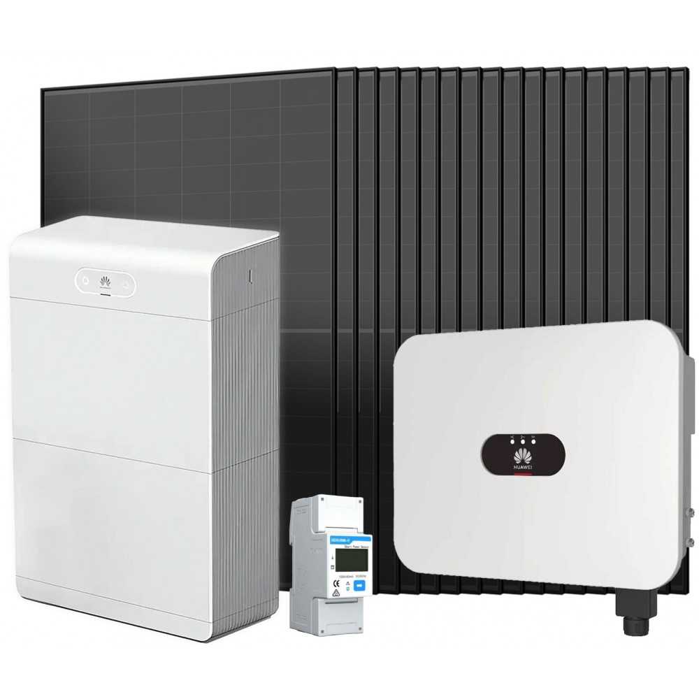 Kit fotovoltaico 6kW 8100W Monofase On Grid con Accumulo Batteria Huawei 14kW