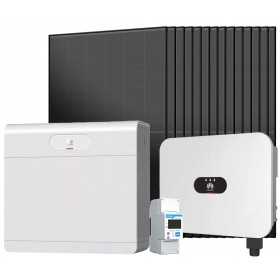 Kit fotovoltaico 6kw 6300W Monofase On Grid con Accumulo Batteria Huawei 7kW