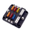 6-way fuse holder for automotive flat fuses with LED display OF012826