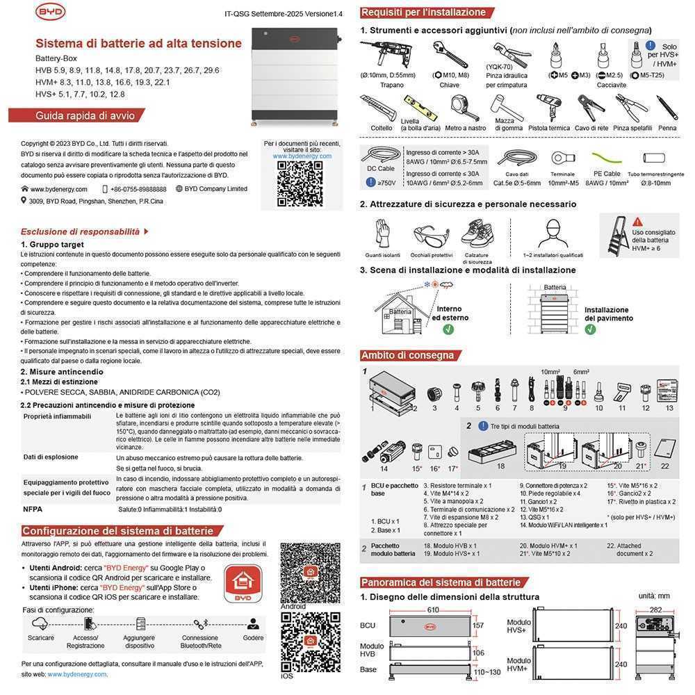 BYD Battery-Box HVM+ 22.1 22.08kWh 8 lithium Box-Batteries with BMS