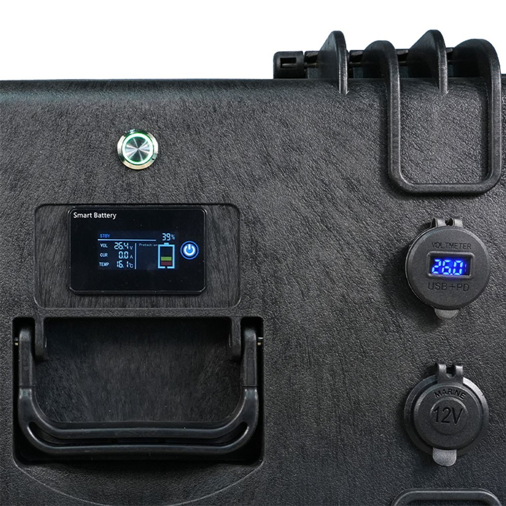 Ultimatron LiFePO4 ULP-24-100 25.6V 100Ah Batteria al Litio BMS Smart Bluetooth ULULP24100
