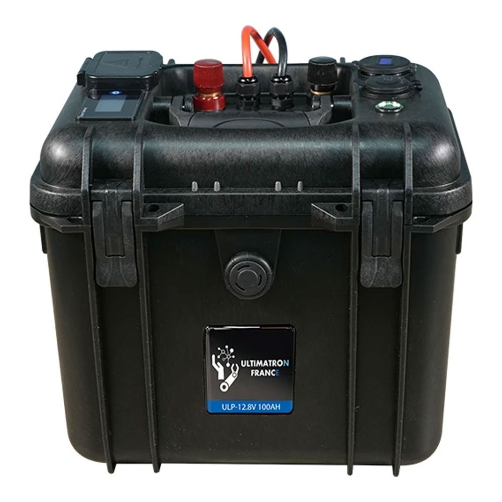 Ultimatron LiFePO4 ULP-12-100 12.8V 100Ah Waterproof BMS Portable Lithium Battery ULULP12100