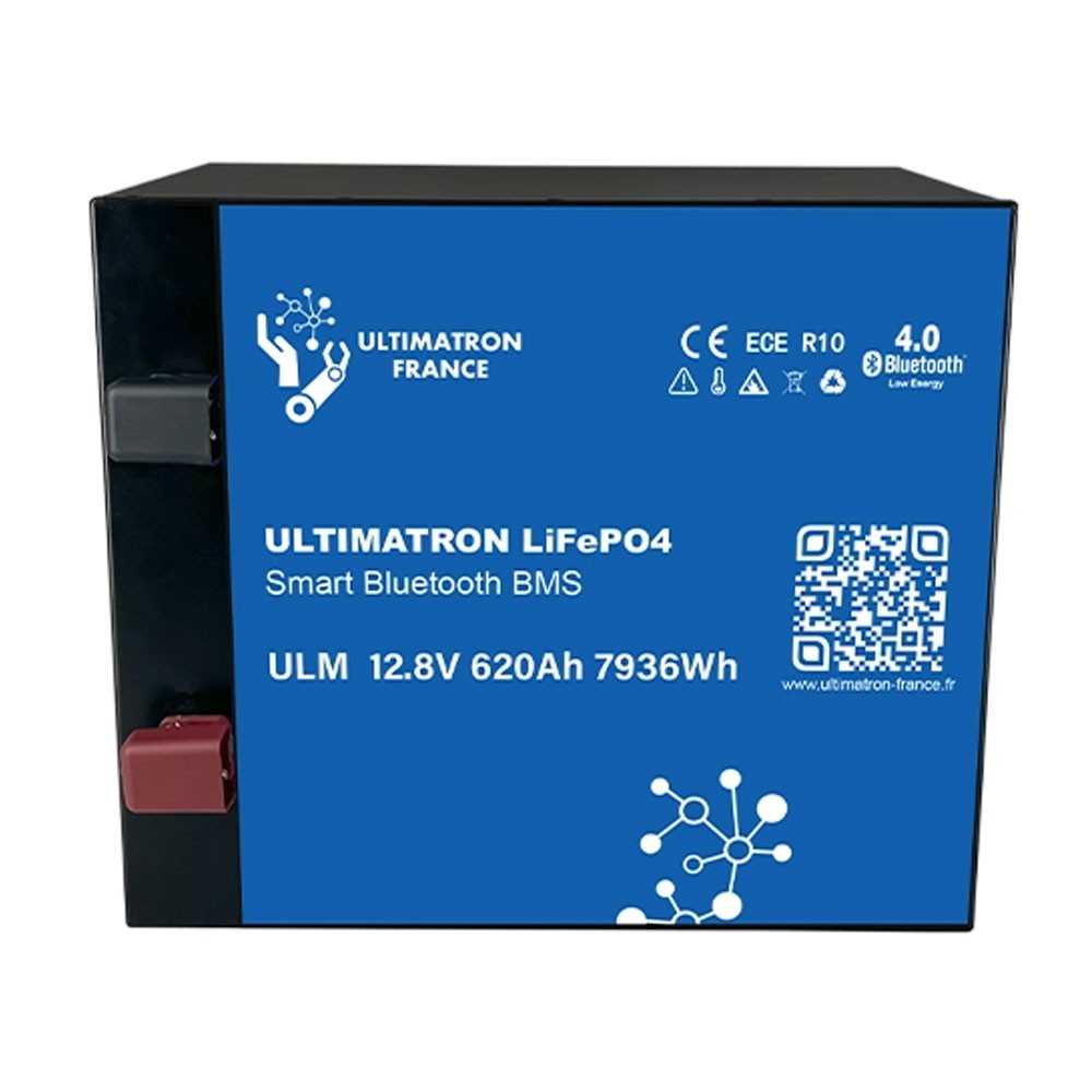 Ultimatron LiFePO4 12V 620Ah ULM-12-620 METAL 12.8V Batteria al Litio BMS Smart Bluetooth 7936Wh