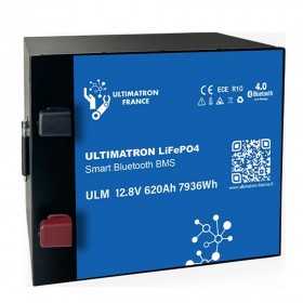 Ultimatron LiFePO4 12V 620Ah ULM-12-620 METAL 12.8V Batteria al Litio BMS Smart Bluetooth 7936Wh