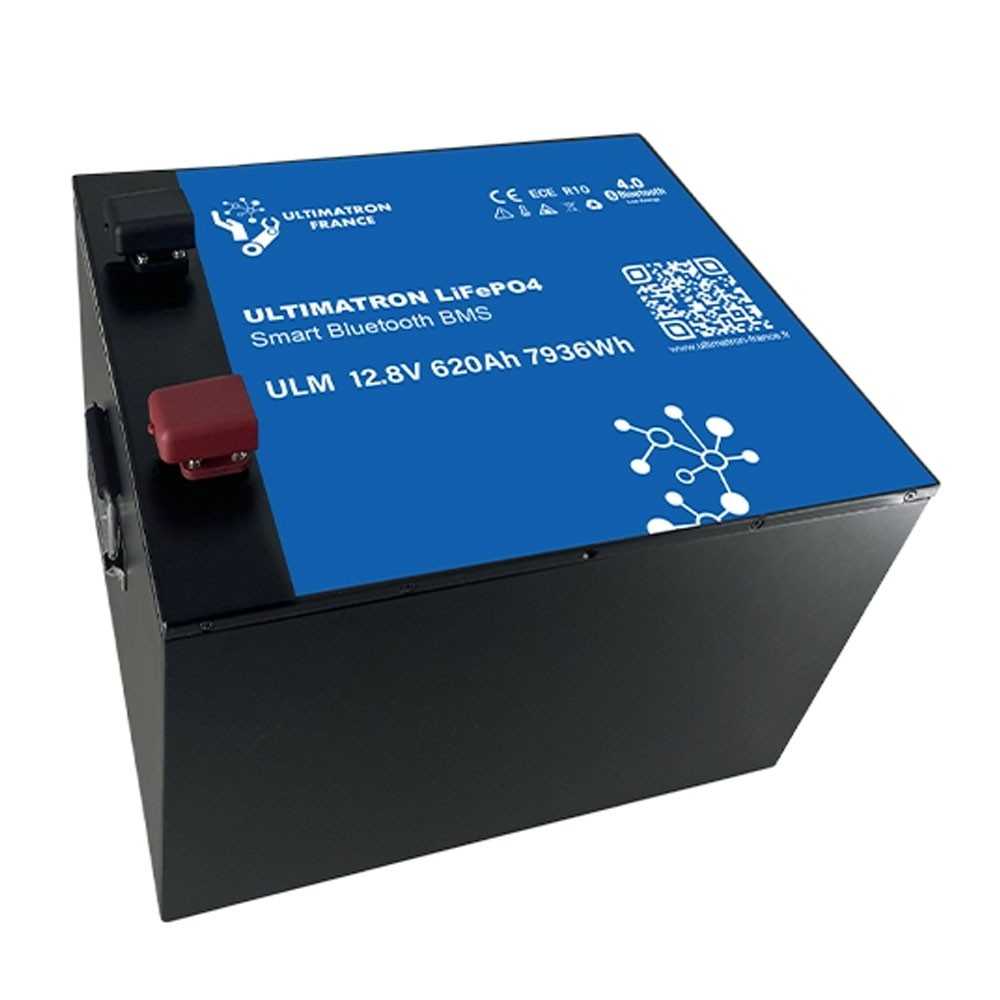Ultimatron LiFePO4 12V 620Ah ULM-12-620 METAL Lithium Battery BMS Smart Bluetooth 7936Wh
