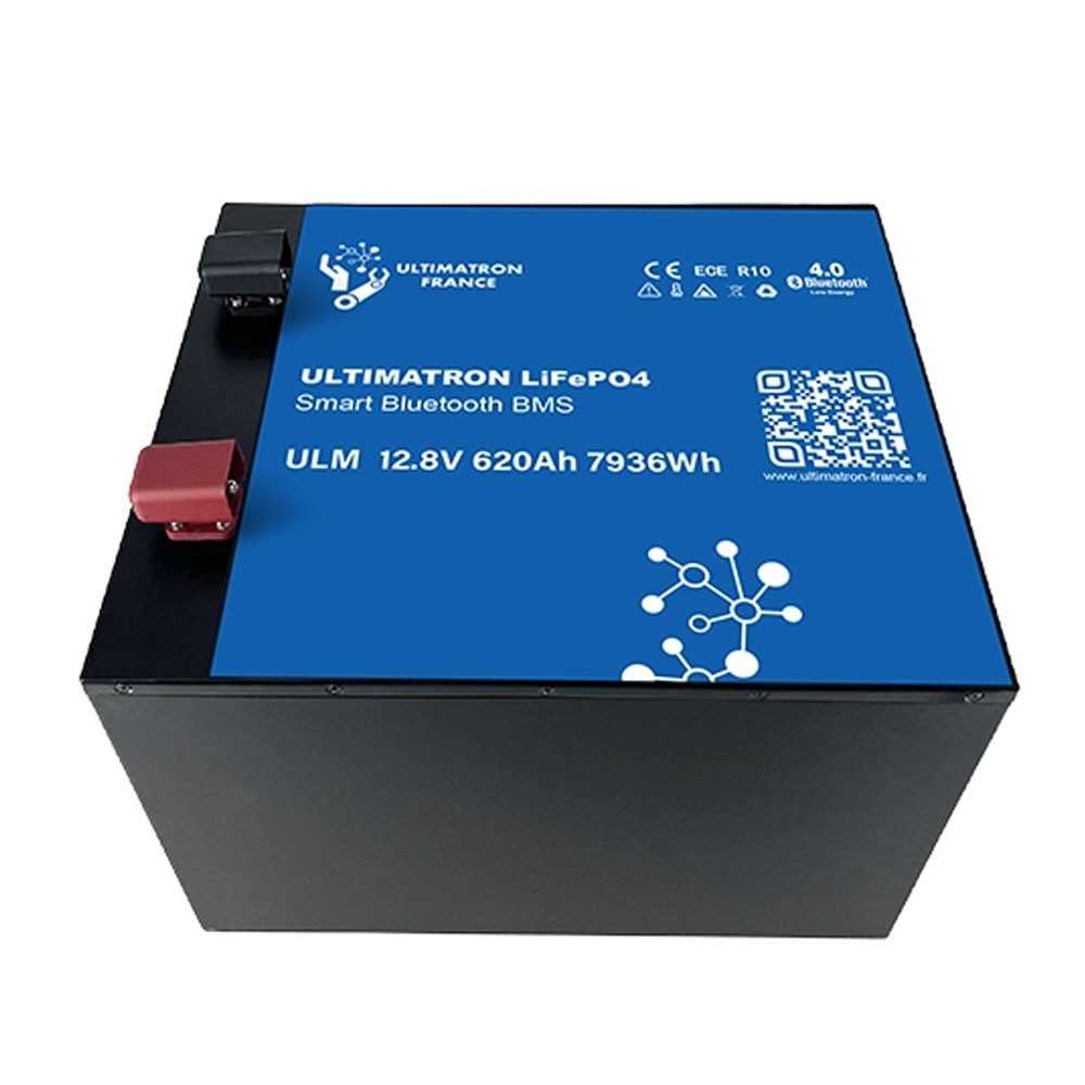 Ultimatron LiFePO4 12V 620Ah ULM-12-620 METAL 12.8V Batteria al Litio BMS Smart Bluetooth 7936Wh