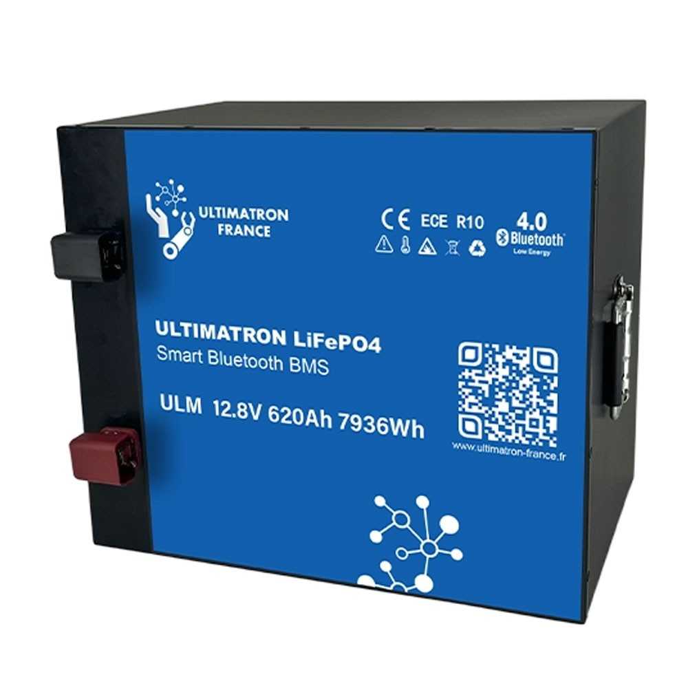 Ultimatron LiFePO4 12V 620Ah ULM-12-620 METAL Lithium Battery BMS Smart Bluetooth 7936Wh