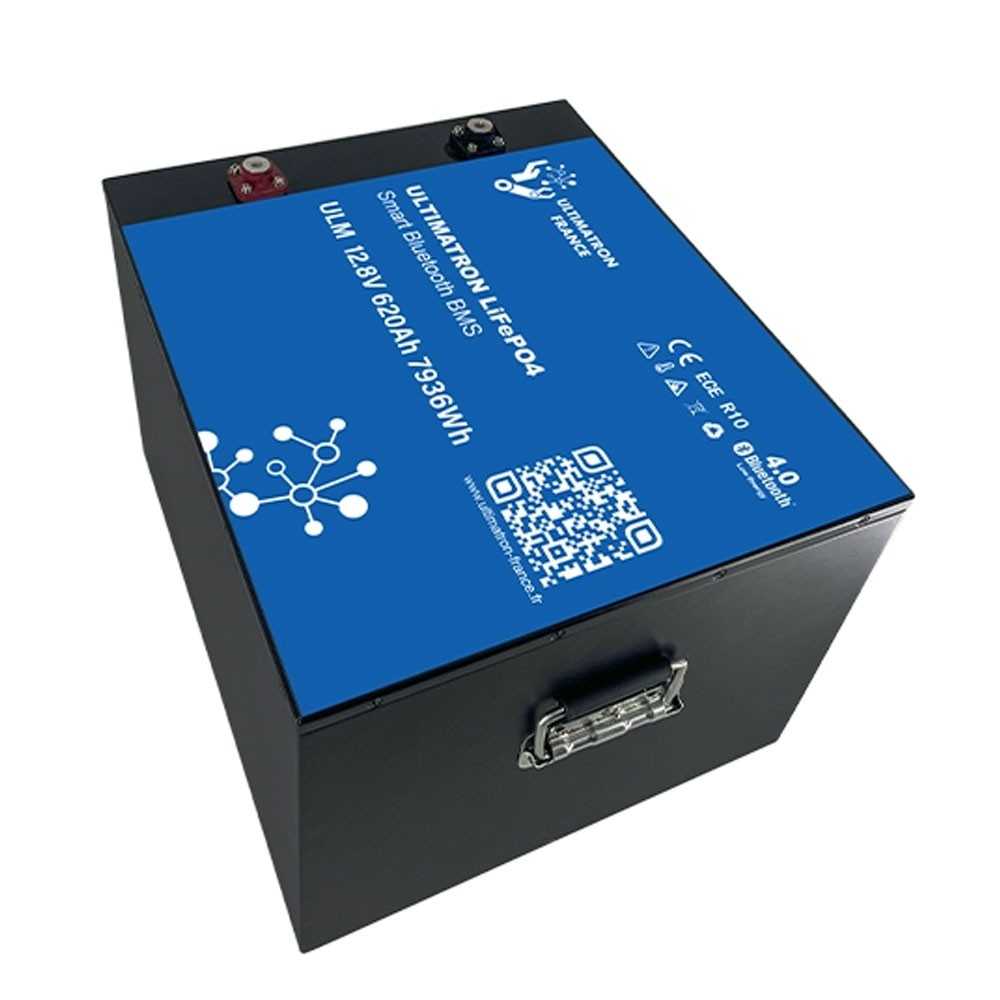 Ultimatron LiFePO4 12V 620Ah ULM-12-620 METAL Lithium Battery BMS Smart Bluetooth 7936Wh