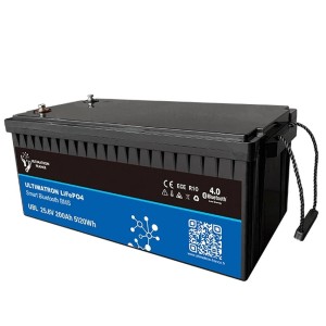 Ultimatron LiFePO4 24V 200Ah UBL-24-200 Batteria al Litio BMS Smart Bluetooth 5.12kWh