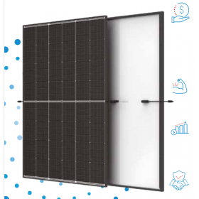 Trina Solar TSM-470NEG9R.28 Vertex S+ Single-Sided Topcon Module - Black Frame