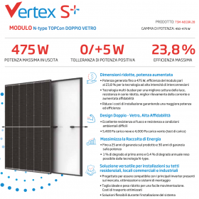 Trina Solar TSM-470NEG9R.28 Vertex S+ 470 W pannello solare monocristallino ad alta efficienza