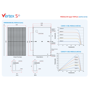 Trina Solar TSM-470NEG9R.28 Vertex S+ 470 W pannello solare monocristallino ad alta efficienza