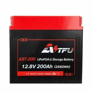 AST-200 Batteria al litio 12.8V 200A 2560Wh Smontabile Collegabile in serie