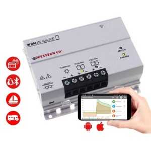 Western WRM15 DualB-E Charge Controller 12-24V 15A MPPT 2 Outputs Battery