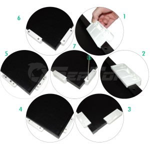 SeaTop Kit Supporti di montaggio in plastica per pannelli solari con frame N52331550201