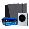 24V 1.6kW Photovoltaic Kit with 3.6kW Inverter and 3.84Kwh LiFePo4 Batteries