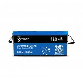 Ultimatron LiFePO4 Batteria al Litio 25.6V 100Ah con BMS Smart Bluetooth