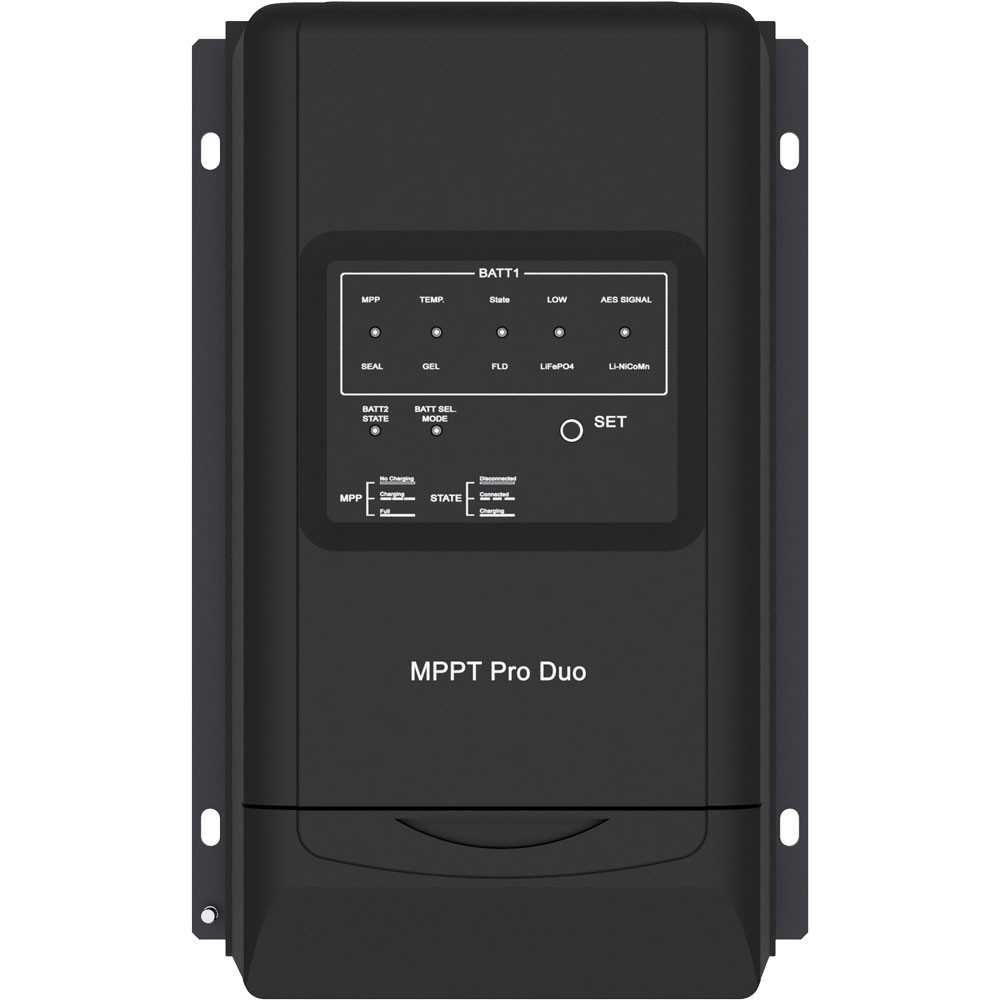 MPPT Pro Duo charge controller 30A 12V 24V for two battery circuits