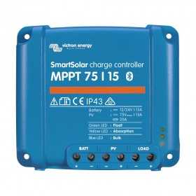 Victron SmartSolar MPPT 75/15 12/24V 15A Charge Controller with Bluetooth