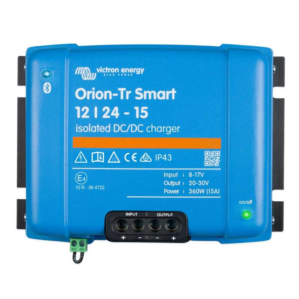 Victron Orion-Tr Smart 12/24-15 Convertitore 15A 360W Caricabatterie Isolato CC-CC con Bluetooth