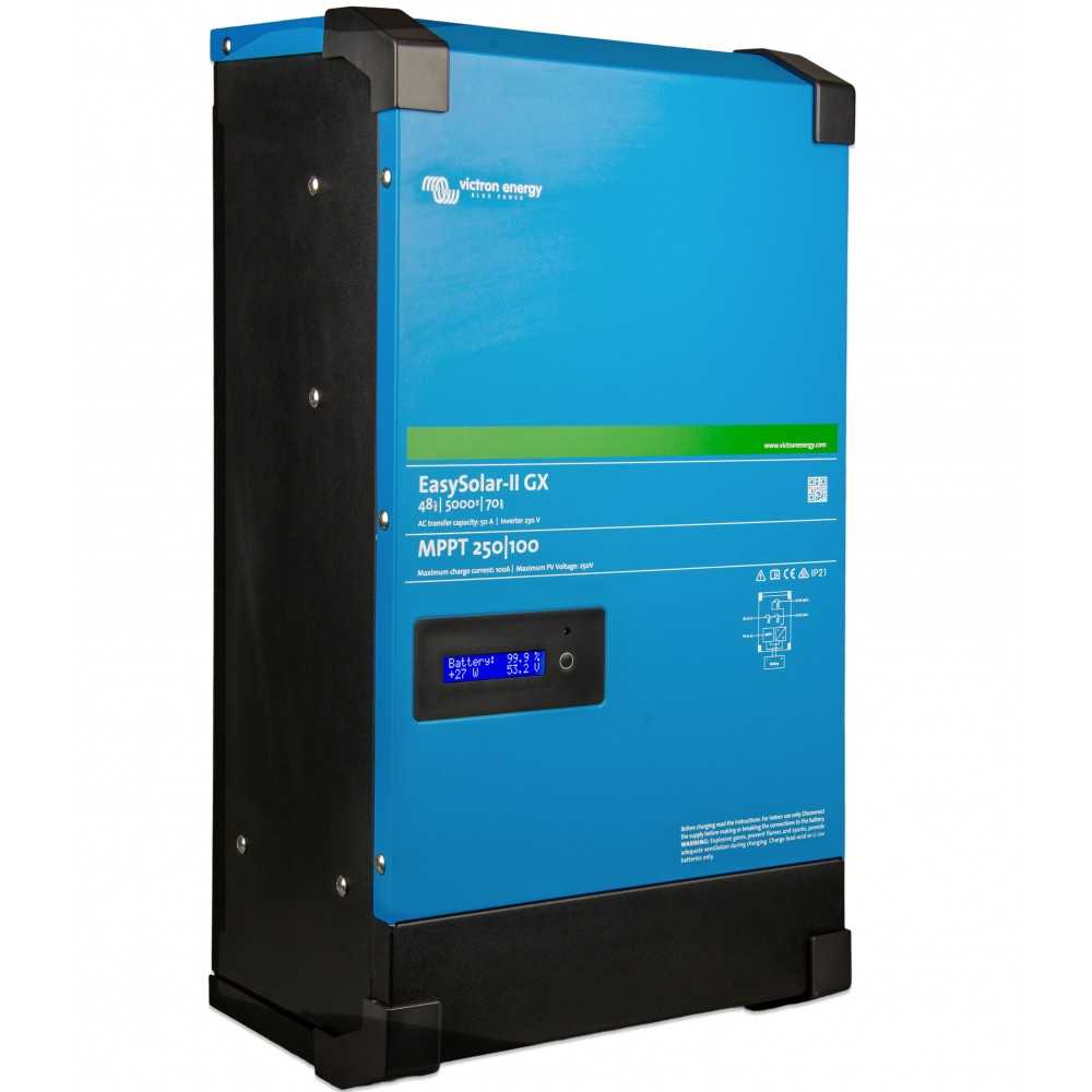 Kit Fotovoltaico 4,5kW Off Grid con Inverter Victron EasySolar II 48V 5kW e Batterie LiFePo4 Pylontech PELIO 51.2V 10.24kWh
