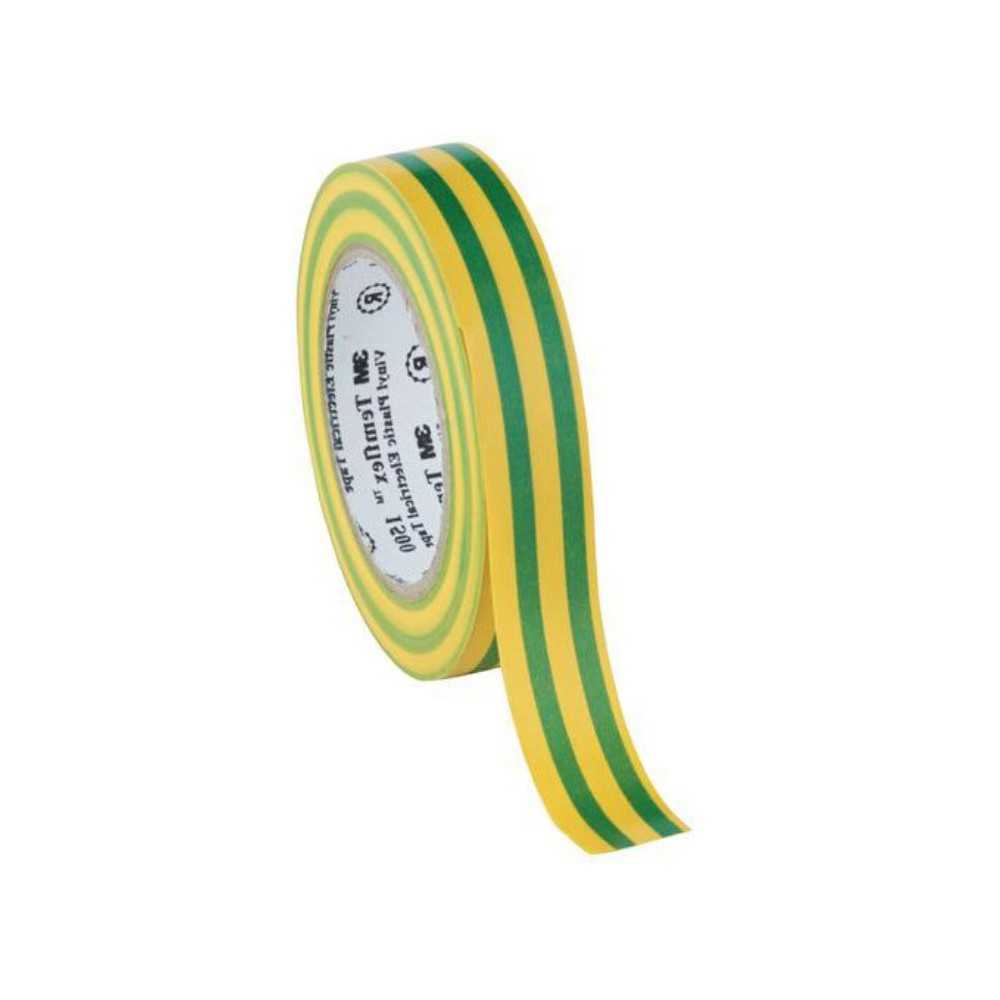 3M 1500 Temflex vinyl insulating tape 15mm 10mt Yellow and Green