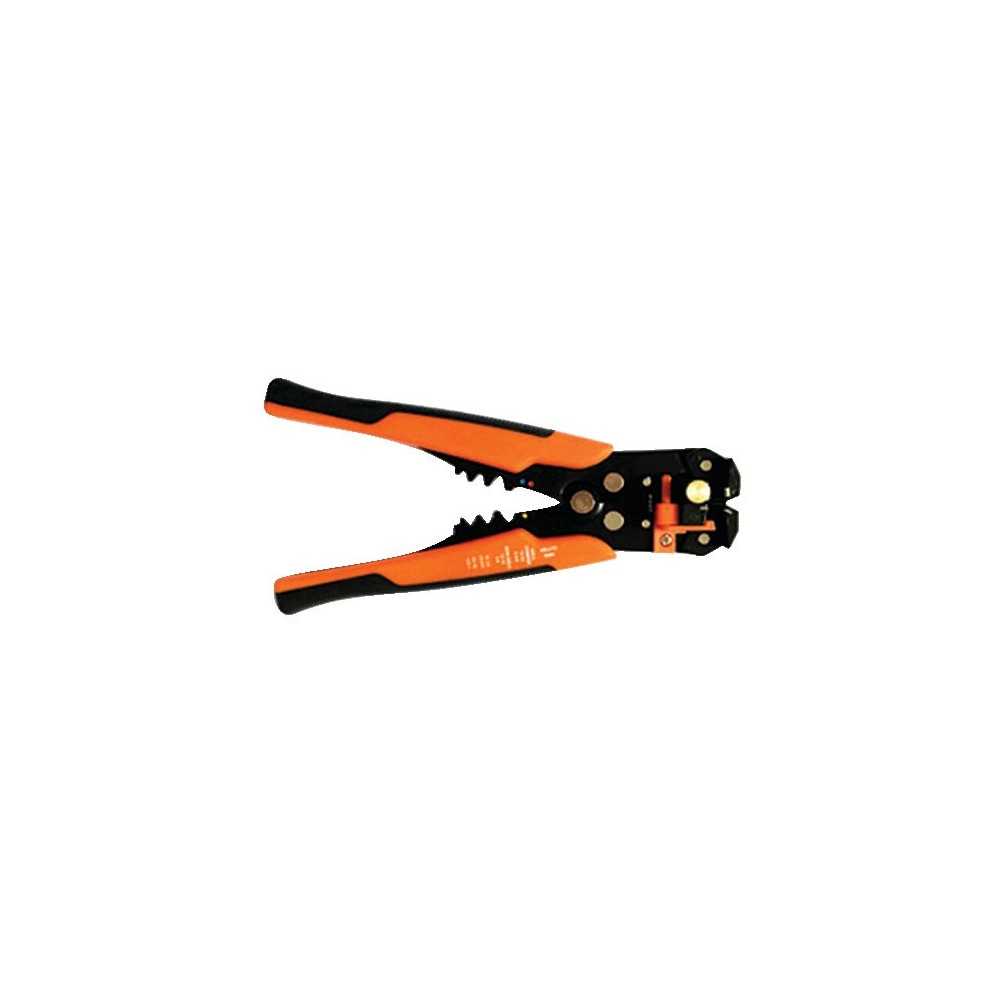 Professional crimping tool + cable stripper for cable 0,2-6mm2