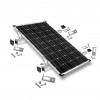 Mounting kit h30mm 1 solar panel with studs for pitched roof