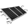 Adjustable mounting kit h35 2 panels with brackets for sloping roofs
