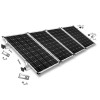 Mounting kit h30mm 4 solar panels with studs for pitched roof