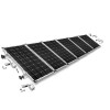 Adjustable mounting kit h35 with brackets for sloping roof 6 solar panels