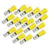 100PZ Faston maschio giallo 6,35x0,8mm Cavo 4:6mmq GF-M 608