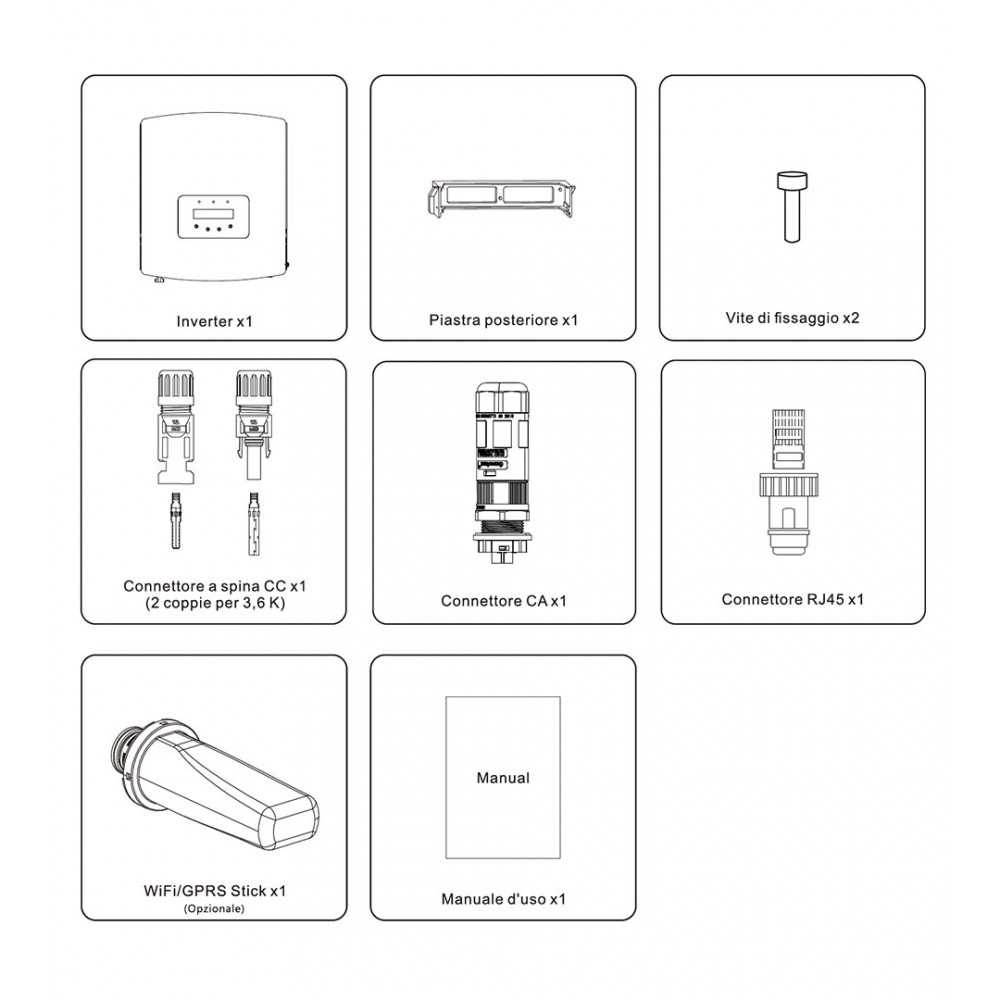 3.69kW 1-phase Photovoltaic Kit with Solis S6-GR1P3K-M 3kW Inverter for grid connection