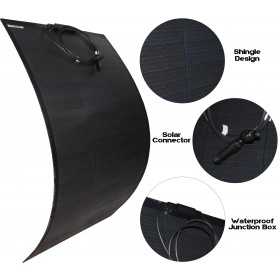 TopSolar 36MF ETFE 150W 12V Flexible Monocrystalline Solar Panel N150130150020