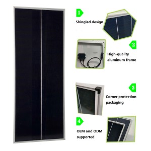 20W 12V 20.42Vmp Monocrystalline Photovoltaic Module Solar Panel