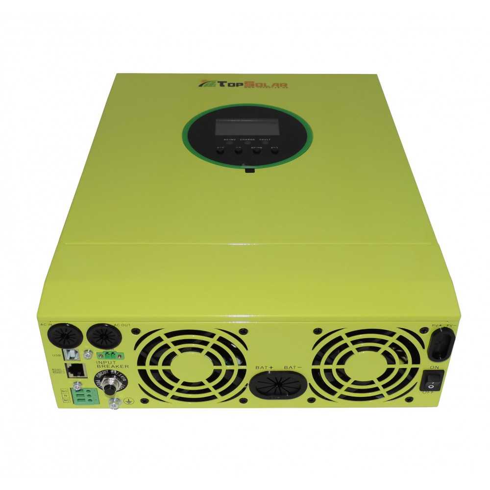 TopSolar SMX-II 24V 3600VA Inverter Ibrido a 230V MPPT 80A 500Vdc per 4000W fotovoltaico