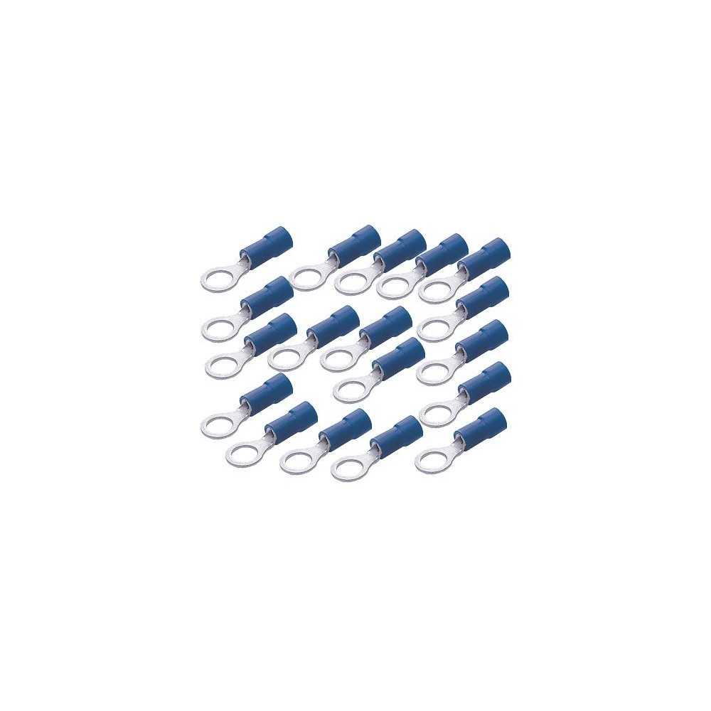 100 piece pack Pre-insulated blue ring terminal for cable 1,5:2,5sqmm Screw D.8mm BF-M 8