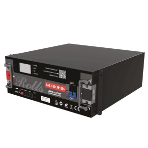 Rolls Lithium LiFePo4 Battery Bank 15.36kWh 3x 100Ah 48V 5.12kWh with 12U ESS cabinet