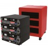 Rolls Lithium LiFePo4 Battery Bank 15.36kWh 3x 100Ah 48V 5.12kWh with 12U ESS cabinet