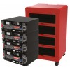 Rolls Lithium LiFePo4 Battery Bank 20.48kWh 4x 100Ah 48V 5.12kWh with 16U ESS cabinet