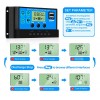 20A 12-24V PWM Solar Charge Controller with 2 USB output 5V/2A Max