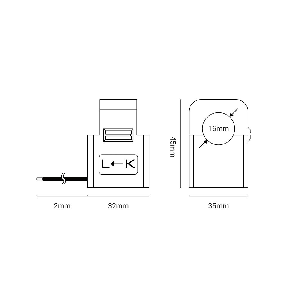 GoodWe GM1000D 120A 40mA 230Vac Smart Meter per impianti Monofase