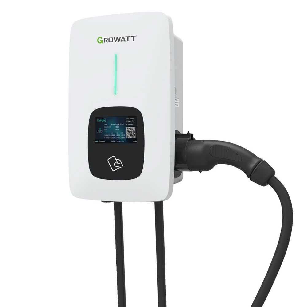Growatt THOR 22AS-P-V1 22kW Pistola+Cavo Caricabatterie Auto Trifase Smart EV Charger