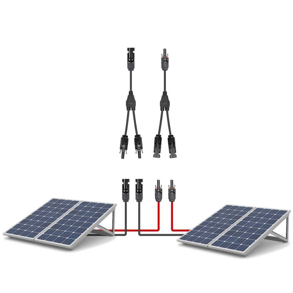 2-fold Junction Y-connector parallel MMF and FFM MC4