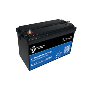 Ultimatron LiFePO4 12V 150Ah UBL-12-150H-PRO 12.8V Batteria al Litio BMS Smart Bluetooth 1920Wh