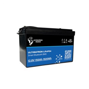 Ultimatron LiFePO4 12V 150Ah UBL-12-150H-PRO 12.8V Batteria al Litio BMS Smart Bluetooth 1920Wh