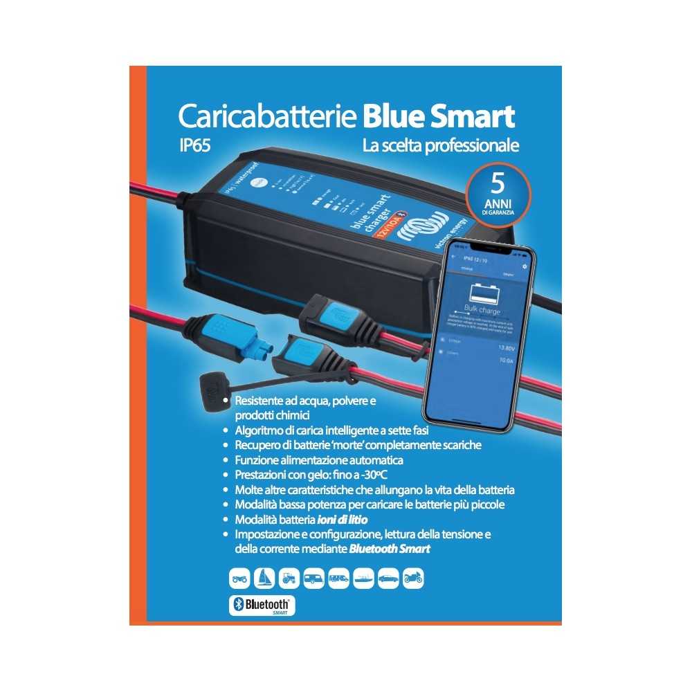 Victron Blue Smart Charger 12/25 Caricabatterie Portatile IP65 12V 25A con Bluetooth